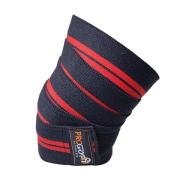 PRO-12 DELUXE VELCRO RED LINE KNEE WRAPS   PRO-12 DELUXE VELCRO RED LINE KNEE WRAPS