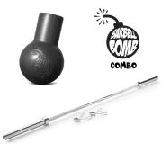 BARBELL BOMB COMBO - INCLUDES OLYMPIC BAR BARBELL BOMB COMBO - INCLUDES OLYMPIC BAR