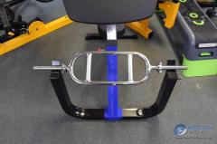 Chrome Steel Tricep Bar with Spin Collar Locks   Chrome Steel Tricep Bar with Spin Collar Locks