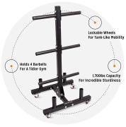 Bumper Plate Weight Tree And Bar Holder   Bumper Plate Weight Tree And Bar Holder
